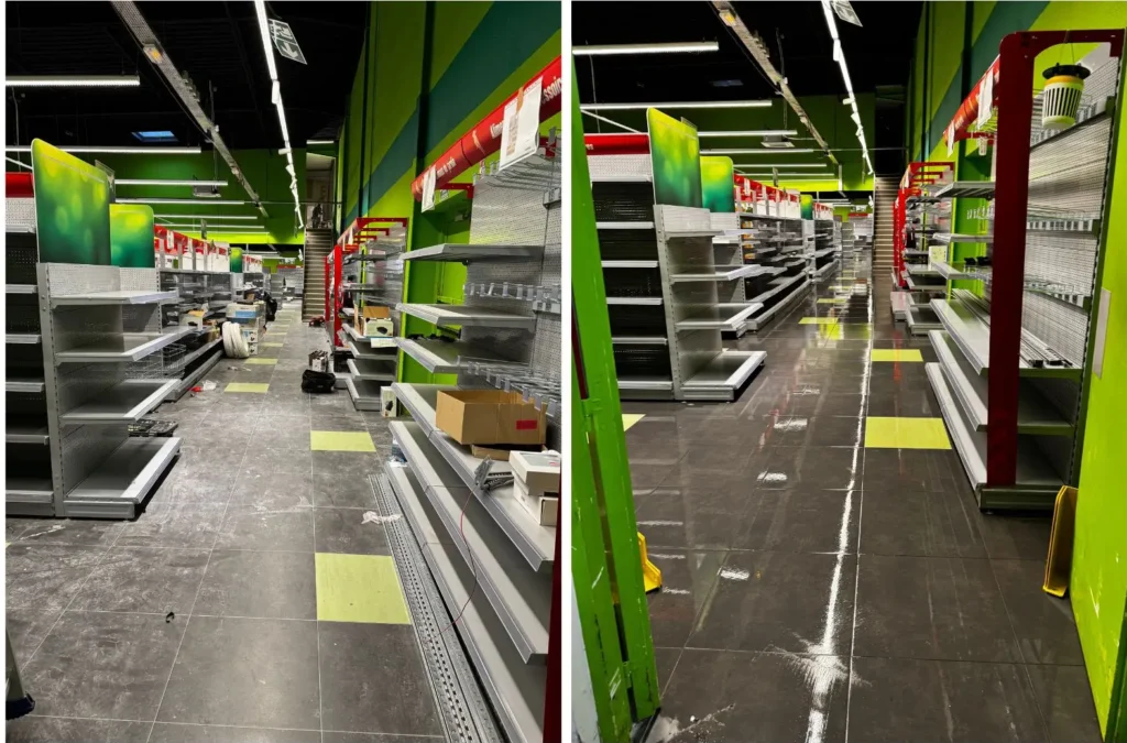 Nettoyage après travaux d’un magasin à Bordeaux – Groupe Propreté Solution
